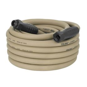 Colors SwivelGrip Garden Hose, 5/8" x 50', Brown Mulch