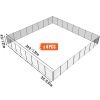 VEVOR Pool Fence, 4 x 96 FT Pool Fences for Inground Pools, Removable Child Safety Pool Fencing, Easy DIY Installation Swimming Pool Fence