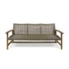 HAMPTON WOOD + WICKER 3 SEATER