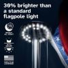 Deluxe Flag Pole Light Solar Powered - 1300 Lumen Solar Light for Flagpole - Light Up American Flag Outdoor with Solar Flag Pole Light from Dusk to Da