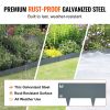 VEVOR Steel Landscape Edging, 5-pack Steel Garden Edging Borders, 39" L x 5" H Strips, Hammer-in Edging Border