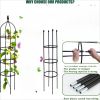 2pcs obelisk outdoor climbing plant trellis 6 feet, garden tower indoor potted plant trellis, vine rust resistant coated metal bracket